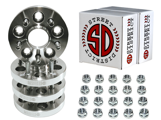 Wheel spacer 5x100 - 20mm thick - 56.1mm centerbore - SILVER